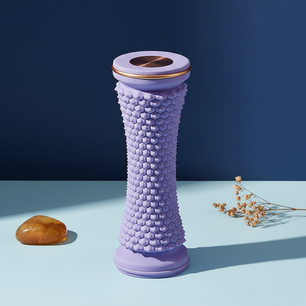 Foot Roller - Navy, Light Blue & Amber